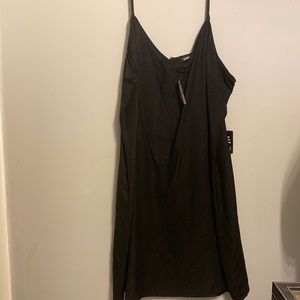 Express Black Linen Dress